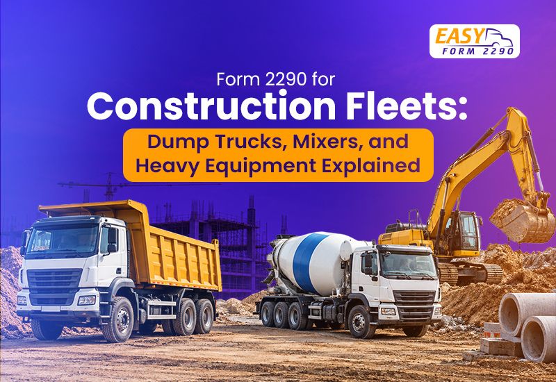 Form 2290 for Construction Fleets: Dump Trucks, Mixers, and Heavy Equipment Explained